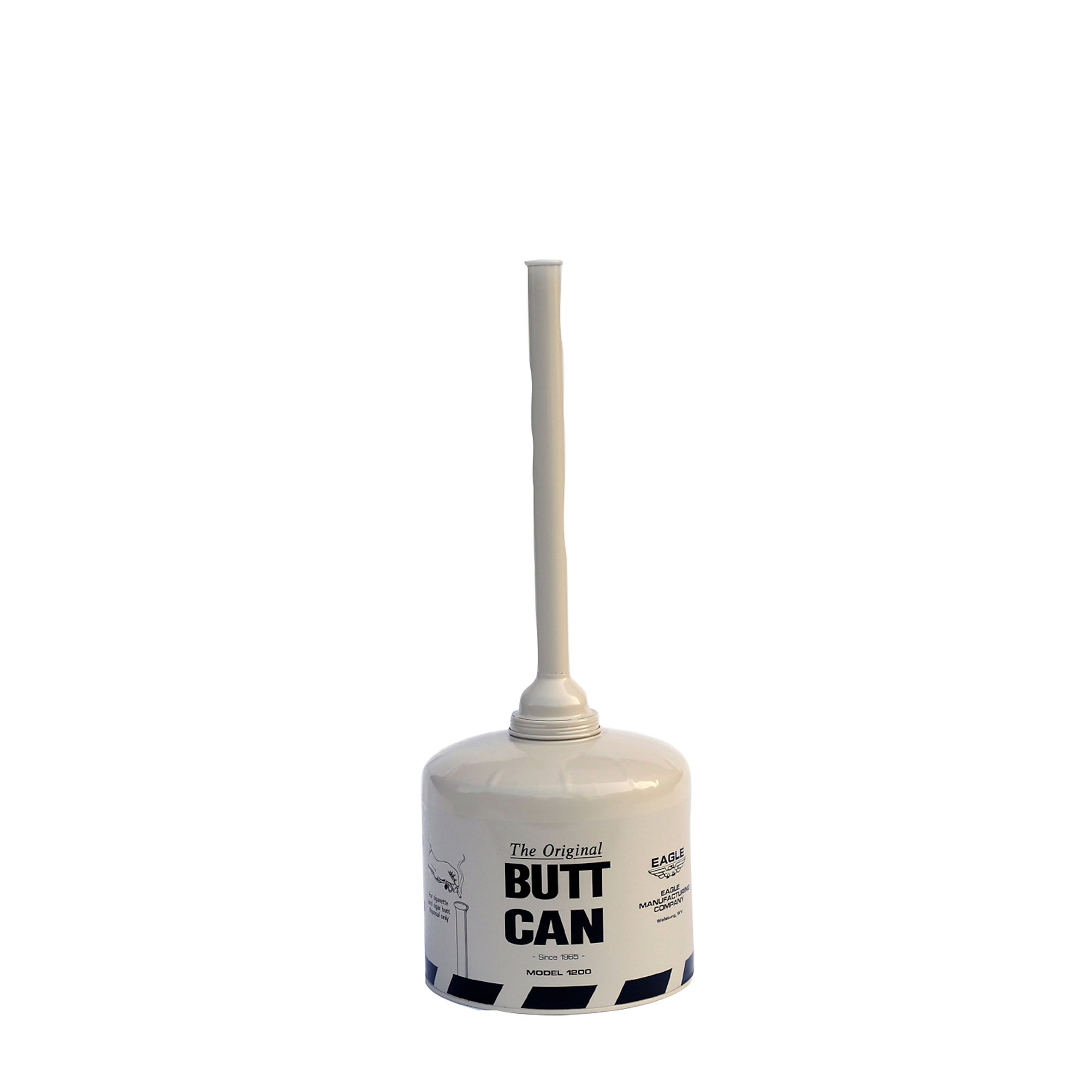Eagle Original Butt Can — 5 Gallon, Steel, Beige, Model# 1200BEIGE